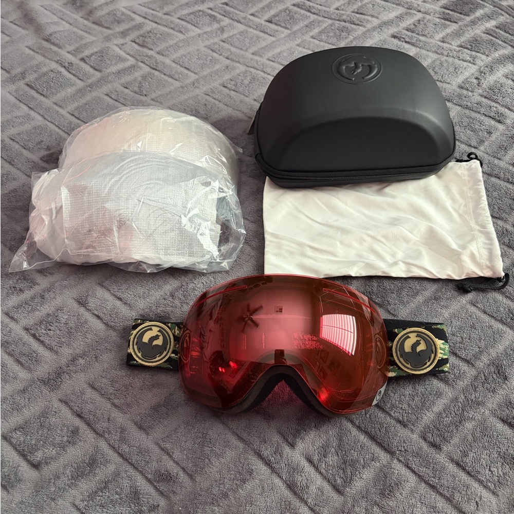 Dragon Alliance Goggles + Case + Lenses